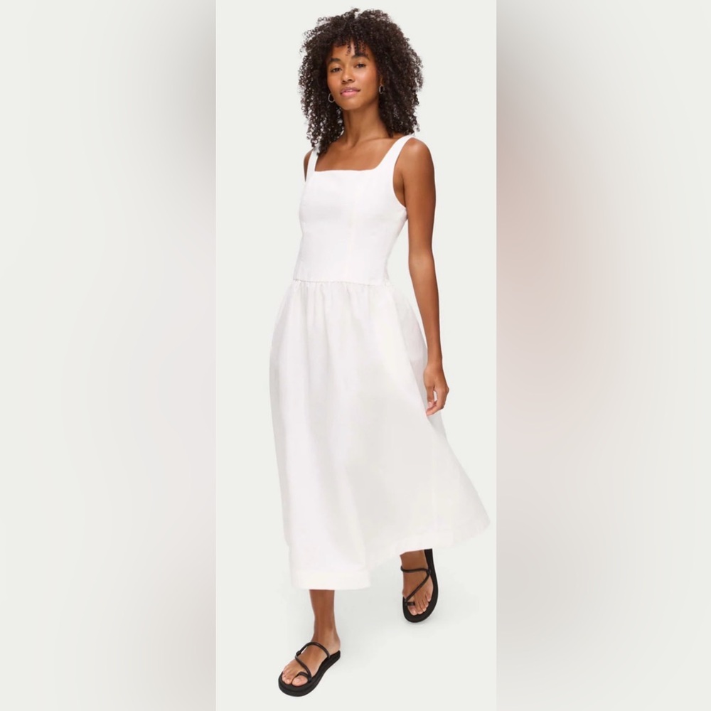 ALIGNE ROSIA DROP WAIST LINEN DRESS. NWT